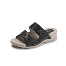 Women's casual platform sandals, 2025 new cross-border style, fashionable and comfortable wedge heel, non-slip slippers