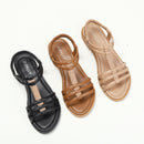 Roman Sandals, 2025 Summer New Bohemian Retro Hollow-out Flat Comfortable Travel Beach Shoes
