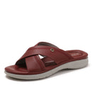 Women's sandals, new 2025 cross-border wedge heel platform sandals, summer soft sole non-slip fashionable beach shoes