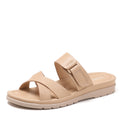 Wedge sandals, 2025 summer new style, cross-border Southeast Asian casual versatile platform sandals with a comfortable, one-strap design.