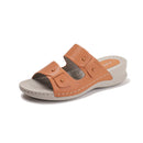 Women's casual platform sandals, 2025 new cross-border style, fashionable and comfortable wedge heel, non-slip slippers