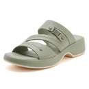 Casual Non-slip Buckle Beach Wedge Plus Size Slippers for Women
