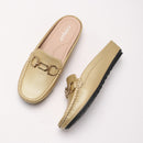 Women's Slip-on Loafers, New Style, Casual Closed-Toe Single Shoes, Soft Leather Sandals