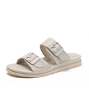 Comfortable, lightweight sandals, outdoor casual style, 2025 new style, fashionable buckle, versatile, non-slip, open toe, thick-soled vacation slippers