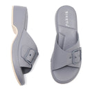 Casual Metal Sandals for Women, Non-slip Beach Wedge Sandals