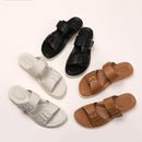 Comfortable, lightweight sandals, outdoor casual style, 2025 new style, fashionable buckle, versatile, non-slip, open toe, thick-soled vacation slippers