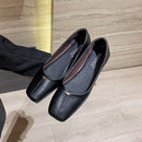 Toe Flat Granny Shoes Women's Single Shoes Commuter Low Mouth 2025 Spring