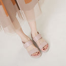 Women's platform Roman sandals, 2025 new style, cross-border Amazon, one-strap wedge heel casual sandals, open toe