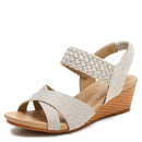 Women's wedge sandals, summer open-toe, plus size, comfortable and fashionable, woven Roman sandals, style