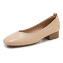 Smooth Surface Simple Comfort Low Heel 3cm Non-tiring Single Shoes