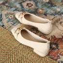 French-style square-toe Mary Jane shoes, new style for all seasons, low heel, slip-on, chunky heel, flat, retro casual shoes.
